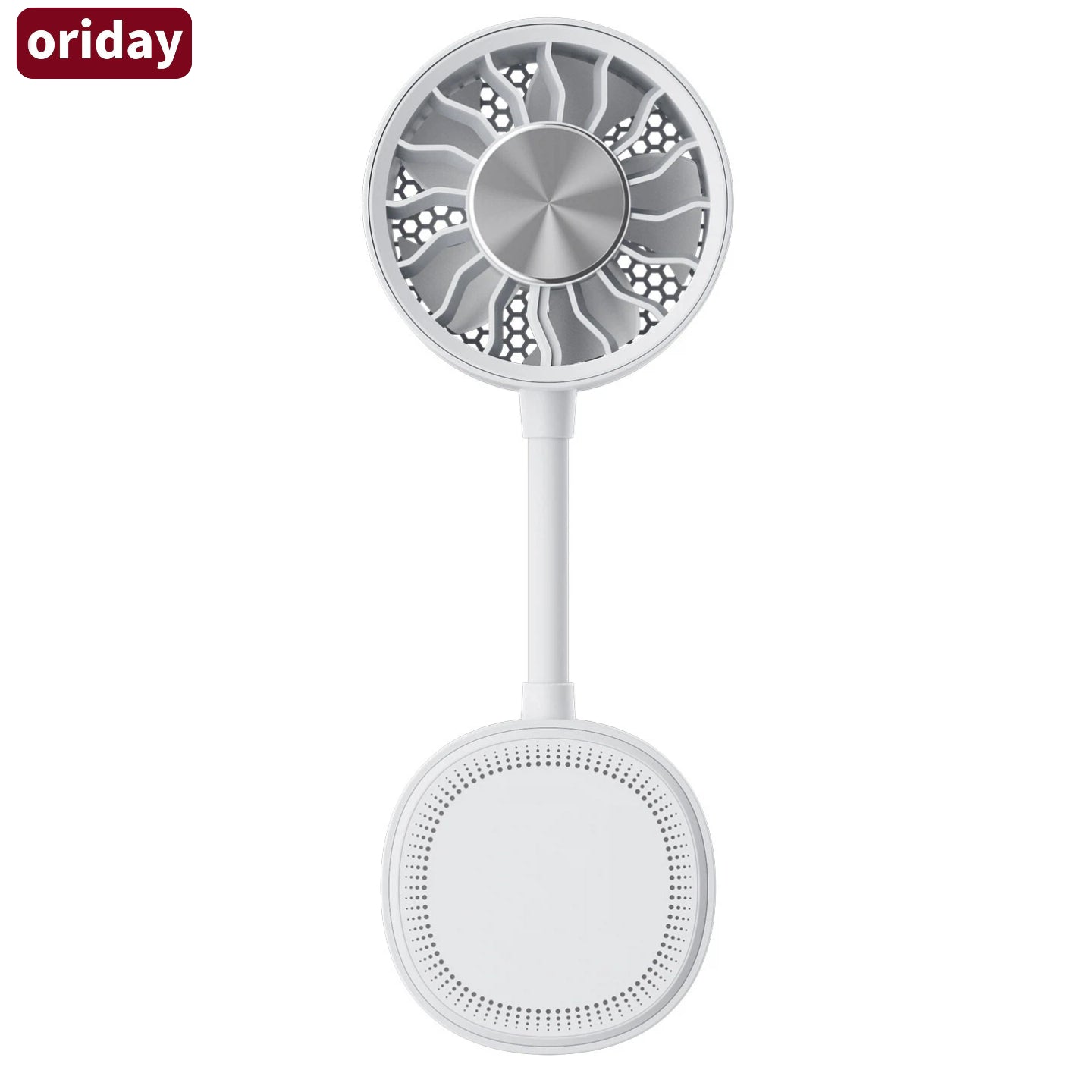 Oriday [2026 New Model] 5-in-1 Magnetic Portable Fan｜360° Flexible Clip-On Mini Fan｜USB Type-C Fast Charging｜3-Speed Powerful & Quiet Cooling｜Portable Fan for Stroller / Office / Outdoor Use