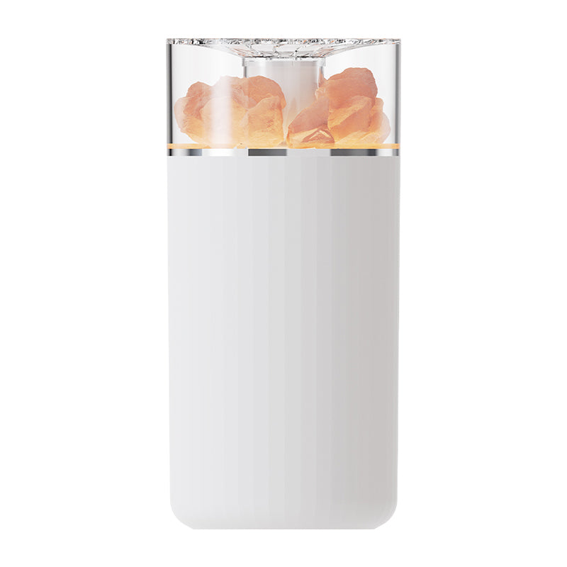 oriday 3-in-1 Humidifier + Aroma Diffuser + Ambient Light | 400mL Large Water Tank | Himalayan Natural Crystal Salt Stone for Sleep Aid & Negative Ion Release | Wireless 1200mAh Lightweight & Quiet | 45mL/h Continuous/Intermittent Mist 