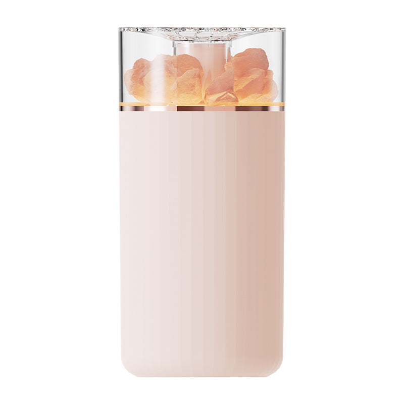 oriday 3-in-1 Humidifier + Aroma Diffuser + Ambient Light | 400mL Large Water Tank | Himalayan Natural Crystal Salt Stone for Sleep Aid & Negative Ion Release | Wireless 1200mAh Lightweight & Quiet | 45mL/h Continuous/Intermittent Mist 