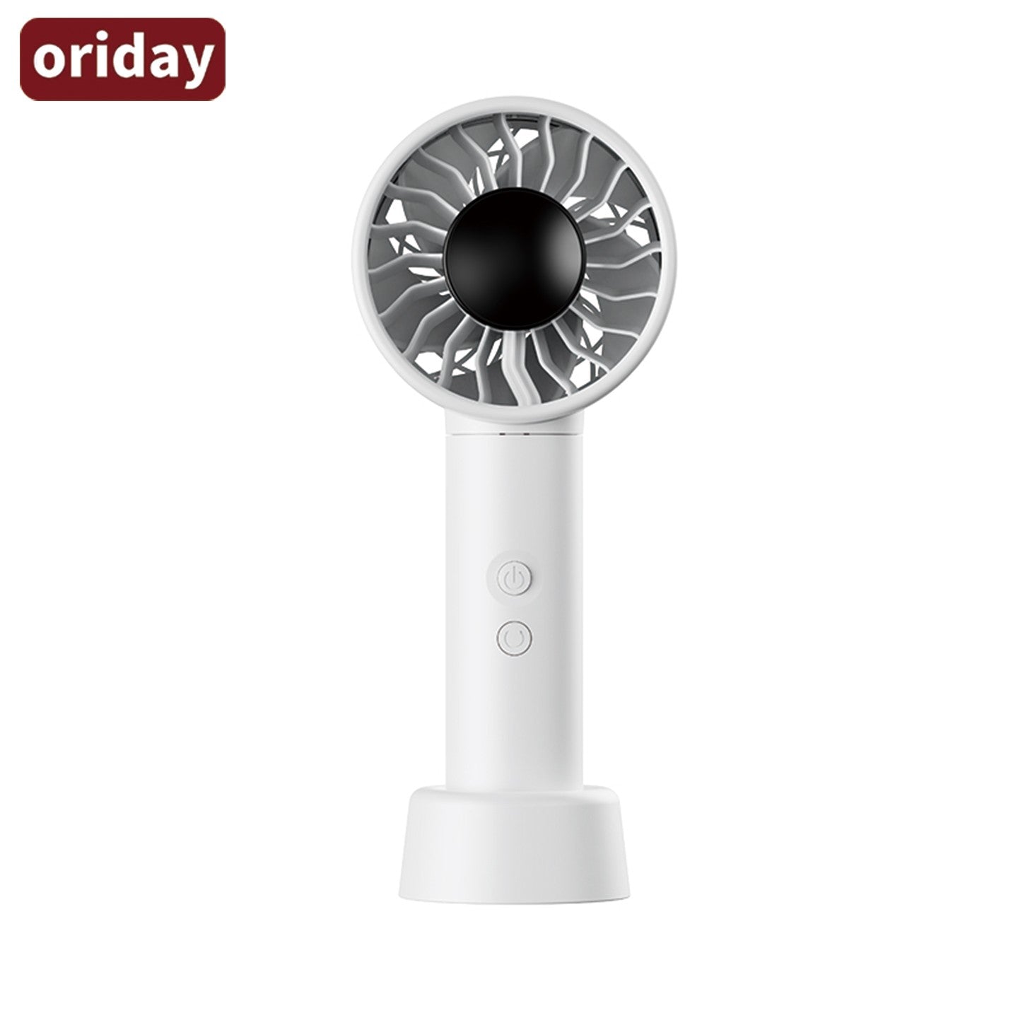 oriday Mini Portable Fan｜88° Wide-Angle Oscillation + Turbo Strong Airflow｜100-Level Stepless Speed Control｜4500mAh Fast-Charging Battery｜Handheld/Desktop Dual Use｜Quiet & Safe